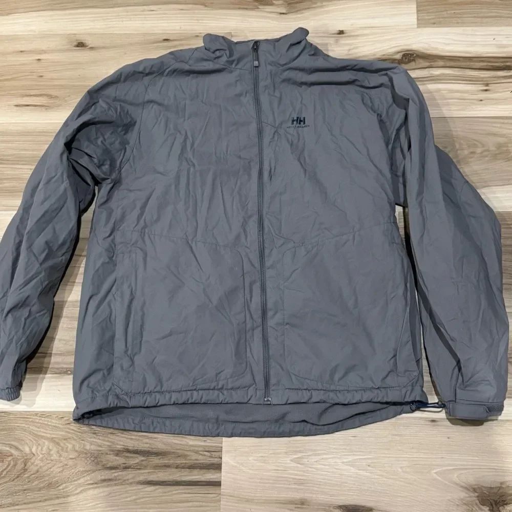 Helly Hansen Grey Zip Up Coat Men’s Large